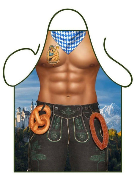 Oktberfest Keukenschort Lederhose