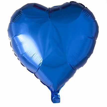 Helium Ballon Hart Blauw 46cm leeg