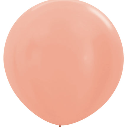 Ballonnen Metallic Rose Gold 91cm 2st