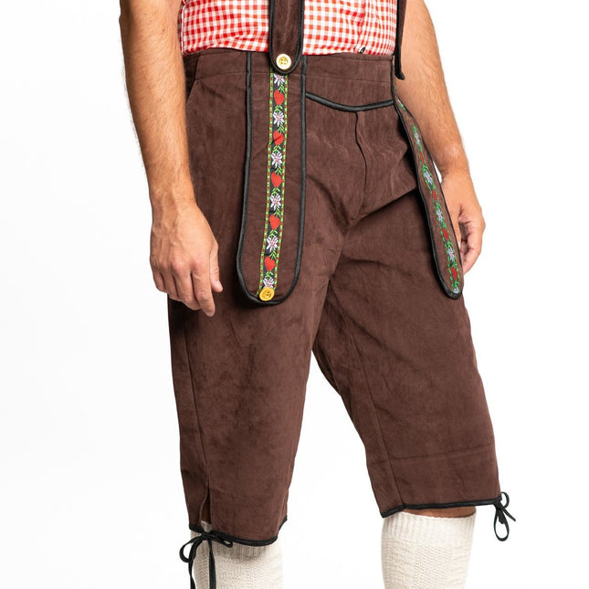 Lederhose Lang Donkerbruin