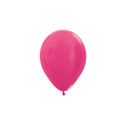 Ballonnen Metallic Fuchsia 12cm 50st