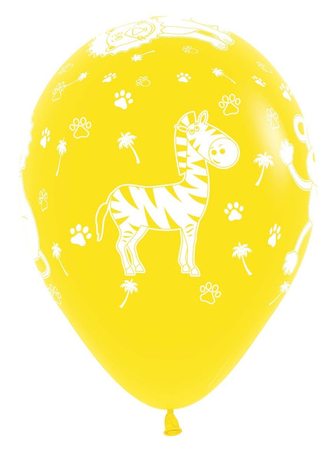 Ballonnen Jungle Animals Fashion Mix 30cm 25st