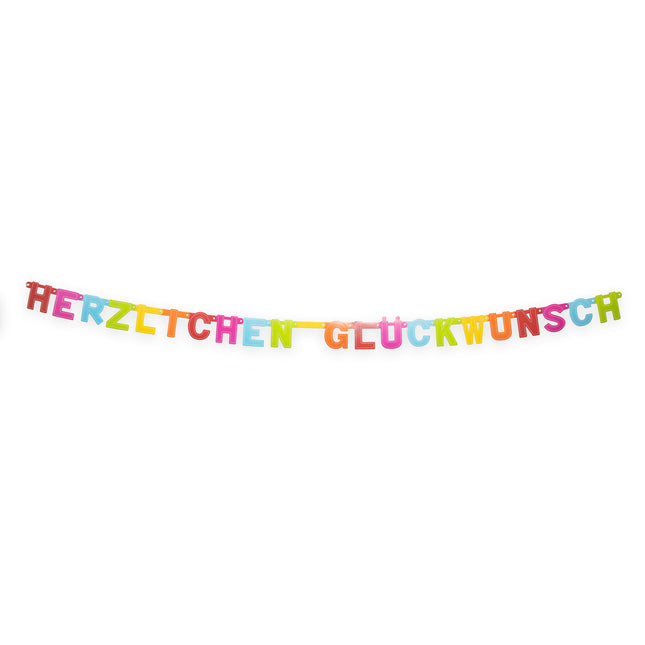 Herzlichen GlüCkwunsch Letterslinger 2,4m