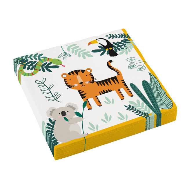 Servetten Jungle Dieren 33cm 16st