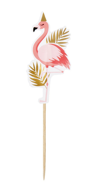 Flamingo Cocktailprikkers 13cm 12st