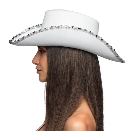 Bruiloft Cowboyhoed Bride Glitters