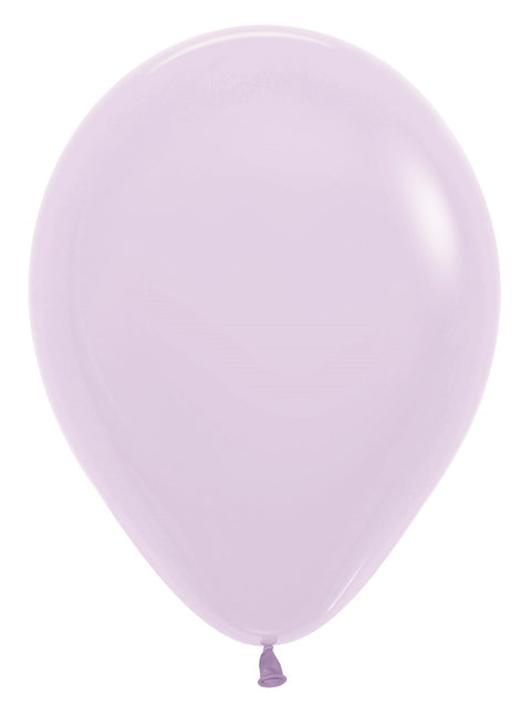 Ballonnen Pastel Matte Lilac 30cm 12st