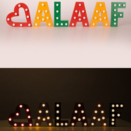 Set Letters Alaaf Met Licht 16.6Cm