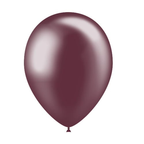 Bordeaux Rode Ballonnen Metallic 25cm 10st