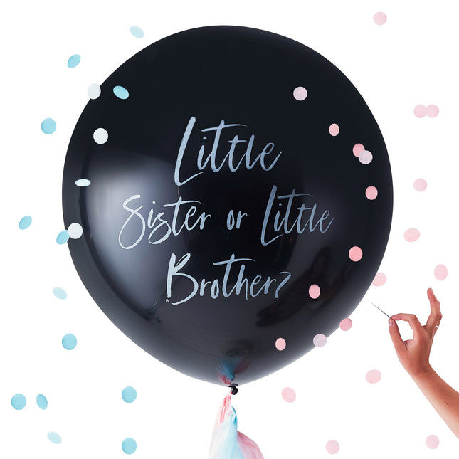 Gender Reveal Ballon Brother Or Sister 60cm