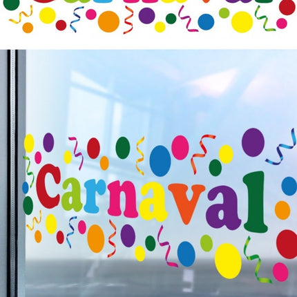 Raamsticker Carnaval 75cm