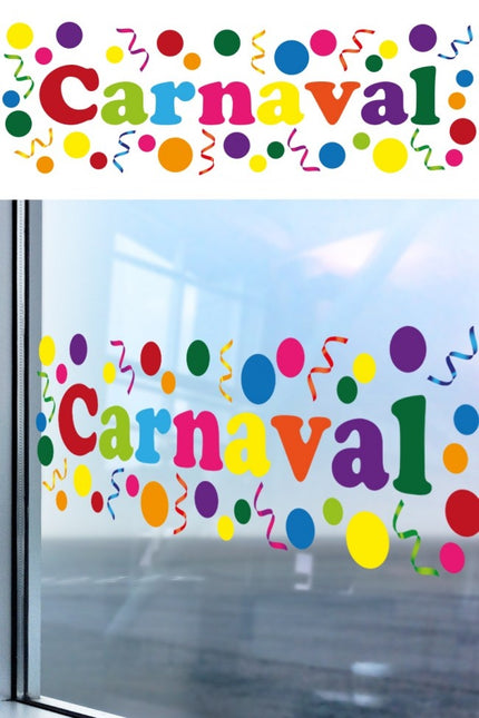 Raamsticker Carnaval 75cm