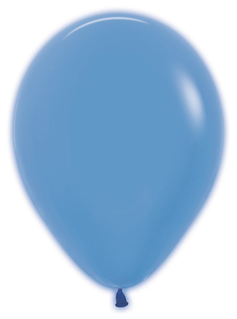 Ballonnen Neon Blue 30cm 50st