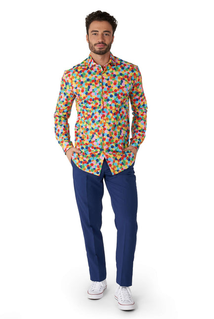 Feest Confetti Overhemd Heren OppoSuits