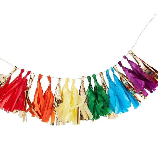 Regenboog Tassel Slinger 1,5m