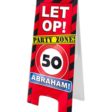 Abraham Warning Sign 50 jaar Verkeersbord 62,5cm