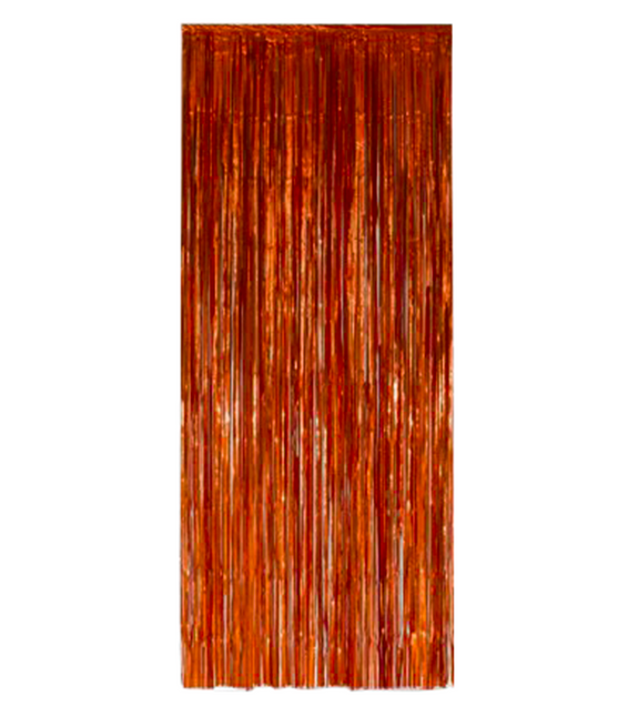 Oranje Deurgordijn Folie 2,4m