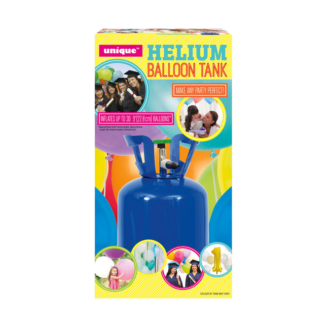 Helium Tank met 30 Ballonnen en Lint