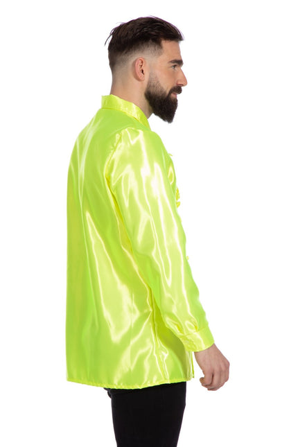 Disco Blouse Ruches Lime Groen