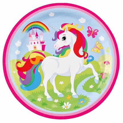 Unicorn Borden Party 23cm 8st