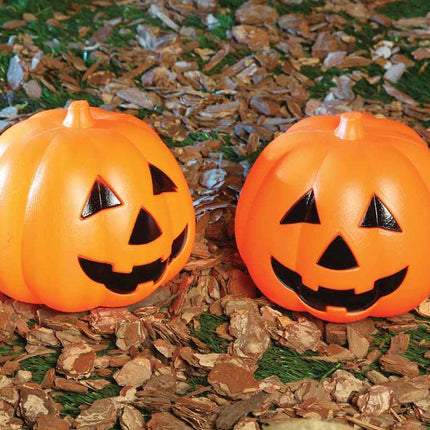 Halloween Pompoen met Licht 15cm