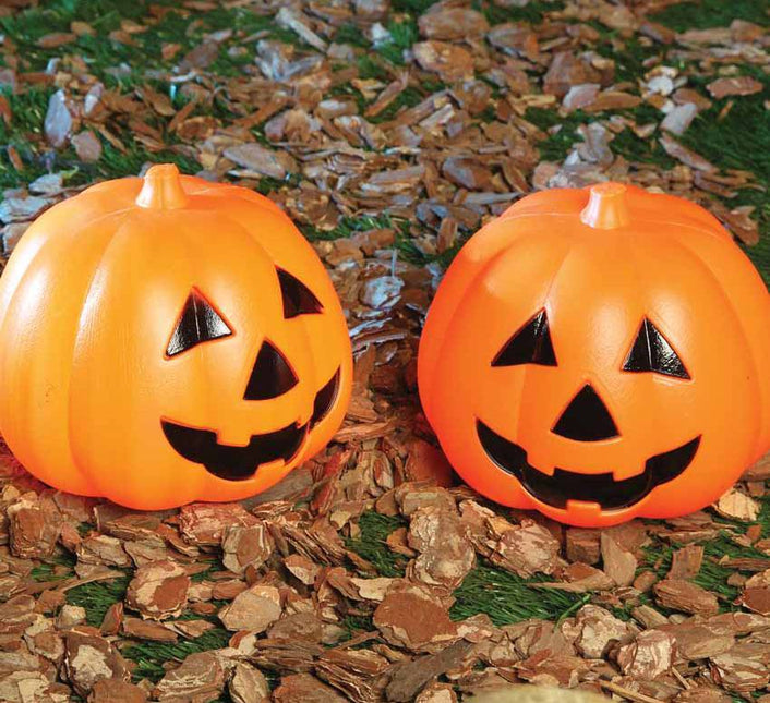 Halloween Pompoen met Licht 15cm