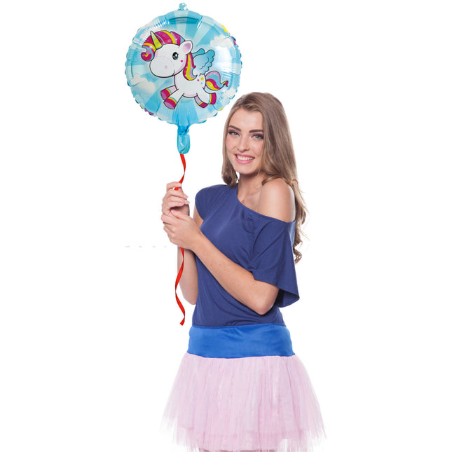 Unicorn Helium Ballon 45cm leeg