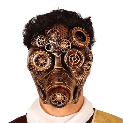 Steampunk Masker Goud