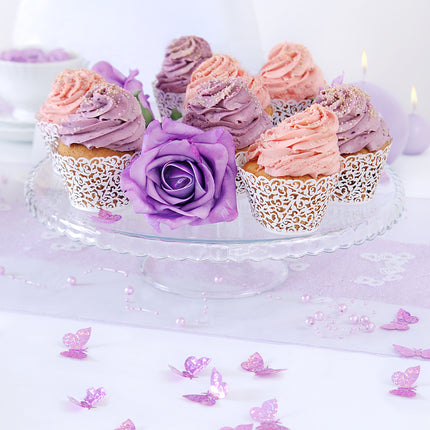 Cupcake Vormpjes Wit 8,5cm 10st