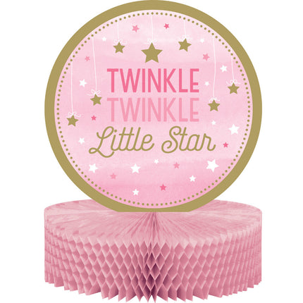 Roze Honeycomb Twinkle Twinkle Little Star 23cm