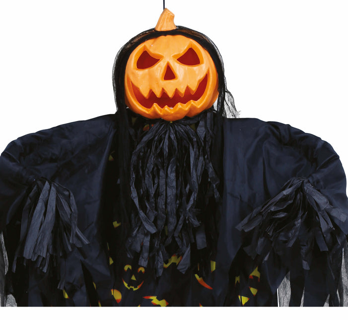 Halloween Hangdecoratie Pompoen Met Licht En Geluid 1,8m