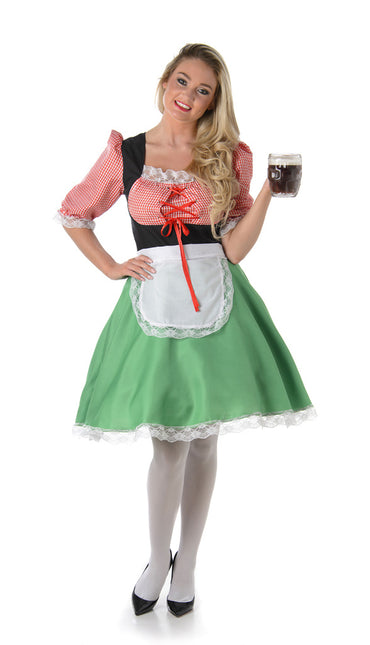 Dirndl Jurk Oktoberfest Rood Groen