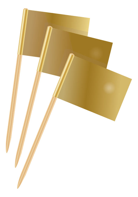 Gouden Prikkers 7cm 50st