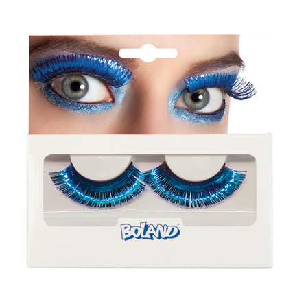 Wimpers Metallic Blauw