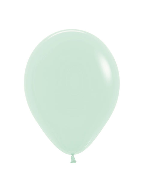 Ballonnen Pastel Matte Green 23cm 50st