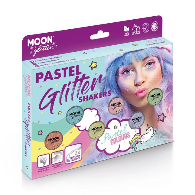 Moon Glitter Pastel Glitter Shakers Mint 5g