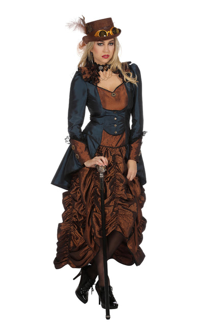 Steampunk Jurk Blauw