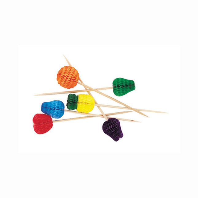 Cocktailprikkers Fruit 10,2cm 50st