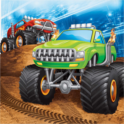 Monster Truck Servetten 33cm 16st