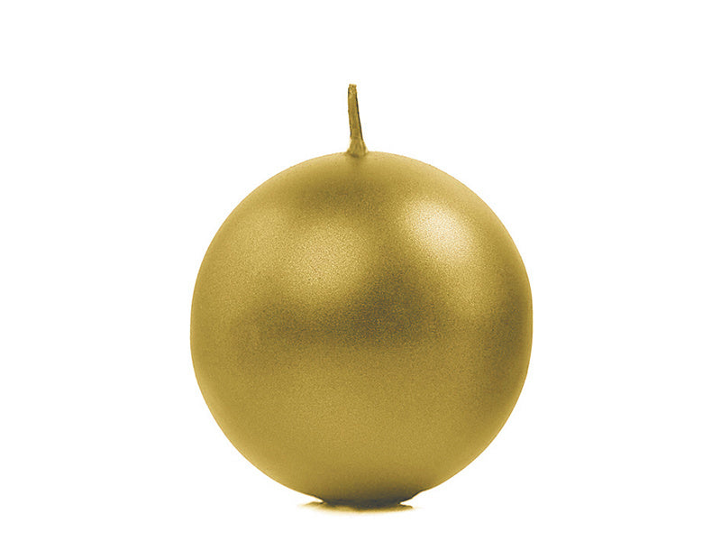 Bolkaarsen Goud Metallic 6cm 10st