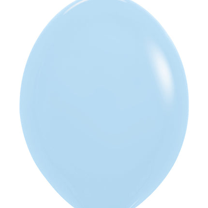 Ballonnen Pastel Matte Blue 30cm 50st