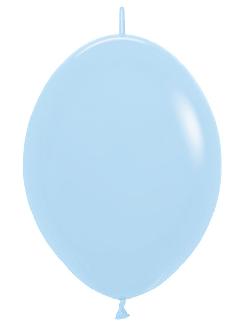 Ballonnen Pastel Matte Blue 30cm 50st