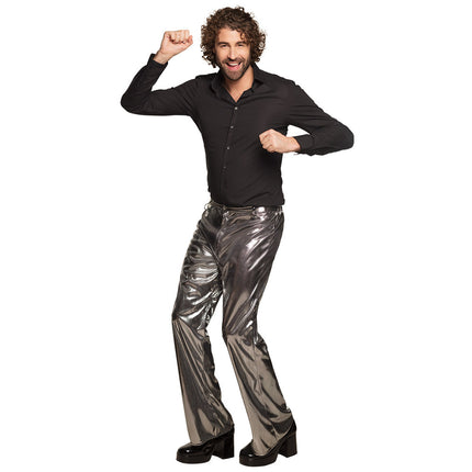 Zilveren Disco Broek M/L