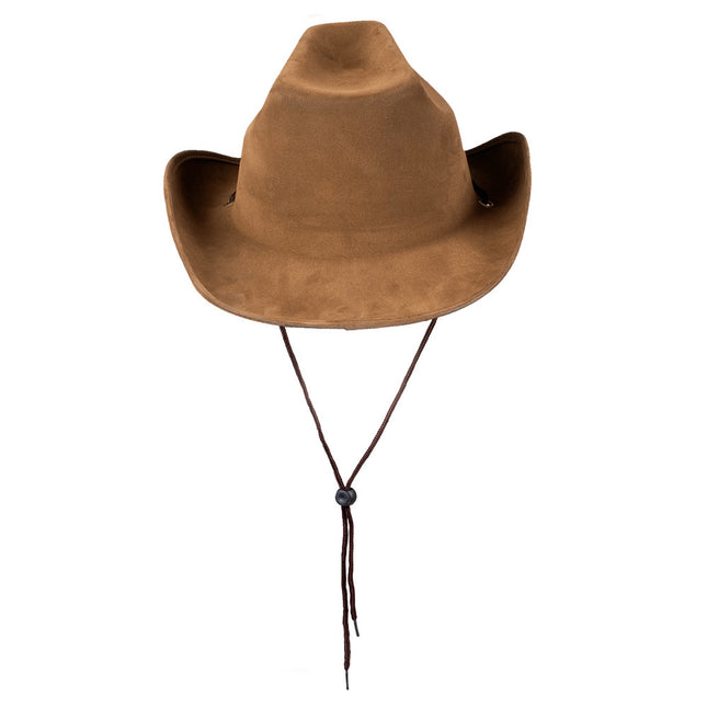 Cowboyhoed Utah Nepleer Bruin 43cm