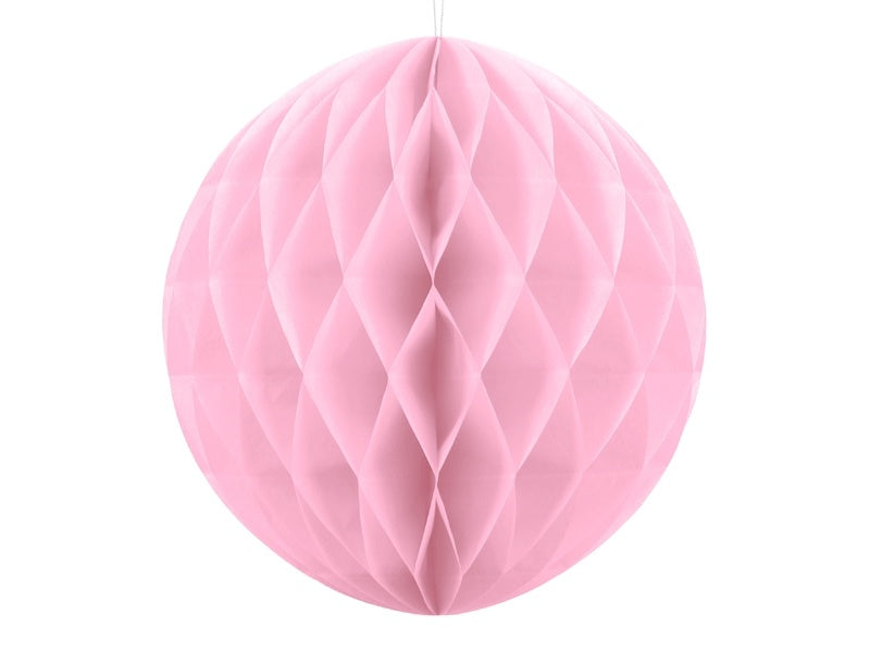 Honeycomb Bal Lichtroze 20cm