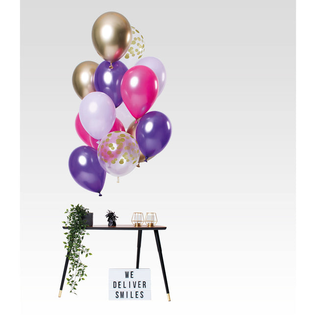 Paarse Ballonnen Set 30cm 12st