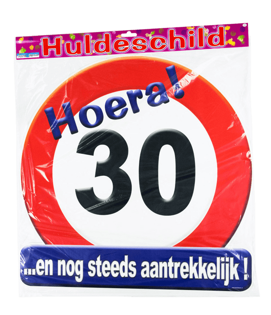 Deurbord 30 Jaar Verkeersbord 50cm