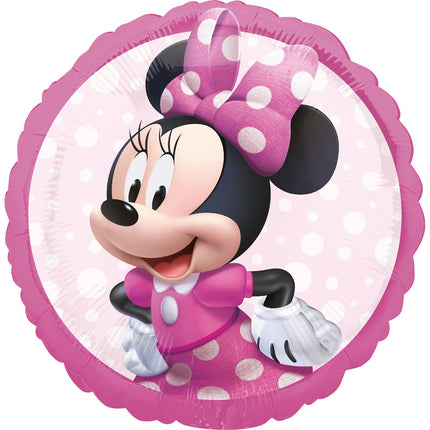 Minnie Mouse Helium Ballon Roze 43cm leeg