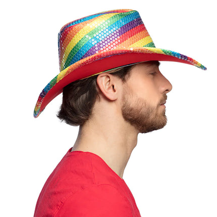 Hoed Regenboog Cowboy