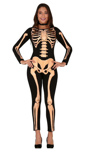 Skelet Halloween Kostuum Dames Jumpsuit